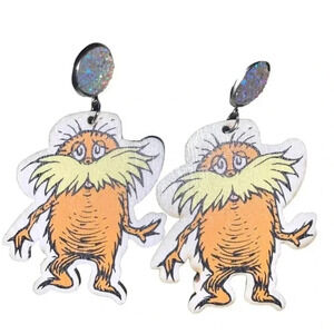 The Lorax Dr. Seuss Earrings